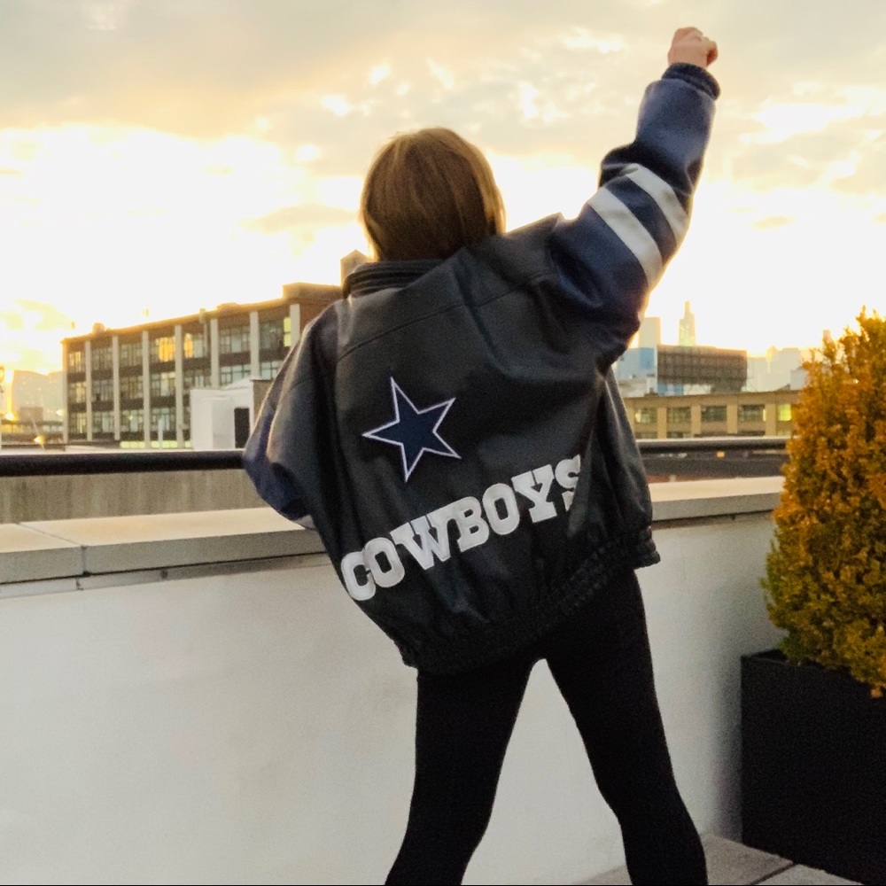 NFL GameDay Silver Blue Star Dallas Cowboys Jacket - Picture 6 of 16